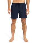 The Quiksilver Mens Fineline Volley Shorts in Dark Navy