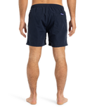 The Quiksilver Mens Fineline Volley Shorts in Dark Navy