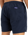 The Quiksilver Mens Fineline Volley Shorts in Dark Navy