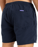 The Quiksilver Mens Fineline Volley Shorts in Dark Navy