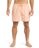 The Quiksilver Mens Fineline Volley Shorts in Peach Parfait