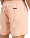 The Quiksilver Mens Fineline Volley Shorts in Peach Parfait