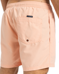 The Quiksilver Mens Fineline Volley Shorts in Peach Parfait