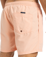 The Quiksilver Mens Fineline Volley Shorts in Peach Parfait
