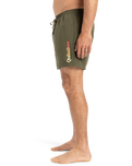 The Quiksilver Mens Fineline Volley Shorts in Aloe