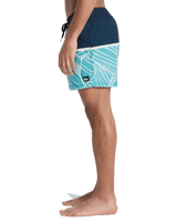 The Quiksilver Mens Everyday Poolsider Swimshorts in Dark Navy Panel Nat Geo
