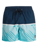 The Quiksilver Mens Everyday Poolsider Swimshorts in Dark Navy Panel Nat Geo