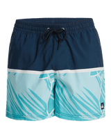 The Quiksilver Mens Everyday Poolsider Swimshorts in Dark Navy Panel Nat Geo