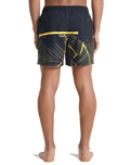 The Quiksilver Mens Everyday Poolsider Swimshorts in Black Panel Nat Geo