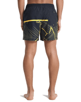 The Quiksilver Mens Everyday Poolsider Swimshorts in Black Panel Nat Geo