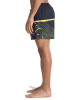 The Quiksilver Mens Everyday Poolsider Swimshorts in Black Panel Nat Geo