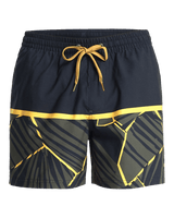 The Quiksilver Mens Everyday Poolsider Swimshorts in Black Panel Nat Geo