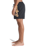 The Quiksilver Mens Everyday Malibu Swimshorts in Black