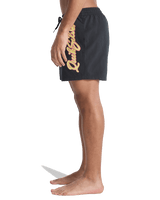 The Quiksilver Mens Everyday Malibu Swimshorts in Black