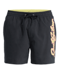 The Quiksilver Mens Everyday Malibu Swimshorts in Black