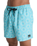 Everyday Printed Volley Shorts in Aqua Ocean Mayhem