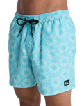Everyday Printed Volley Shorts in Aqua Ocean Mayhem