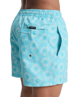 Everyday Printed Volley Shorts in Aqua Ocean Mayhem