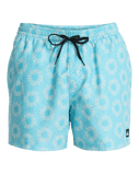 Everyday Printed Volley Shorts in Aqua Ocean Mayhem