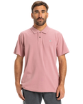 The Quiksilver Mens DNA Polo Shirt in Lilac