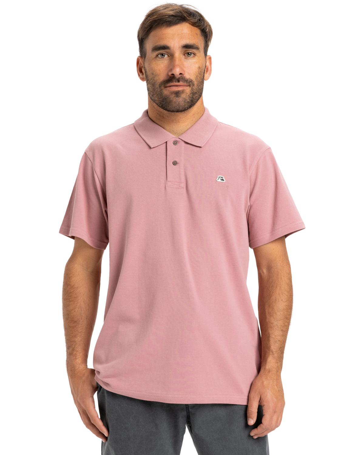 The Quiksilver Mens DNA Polo Shirt in Lilac