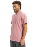 The Quiksilver Mens DNA Polo Shirt in Lilac