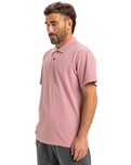 The Quiksilver Mens DNA Polo Shirt in Lilac