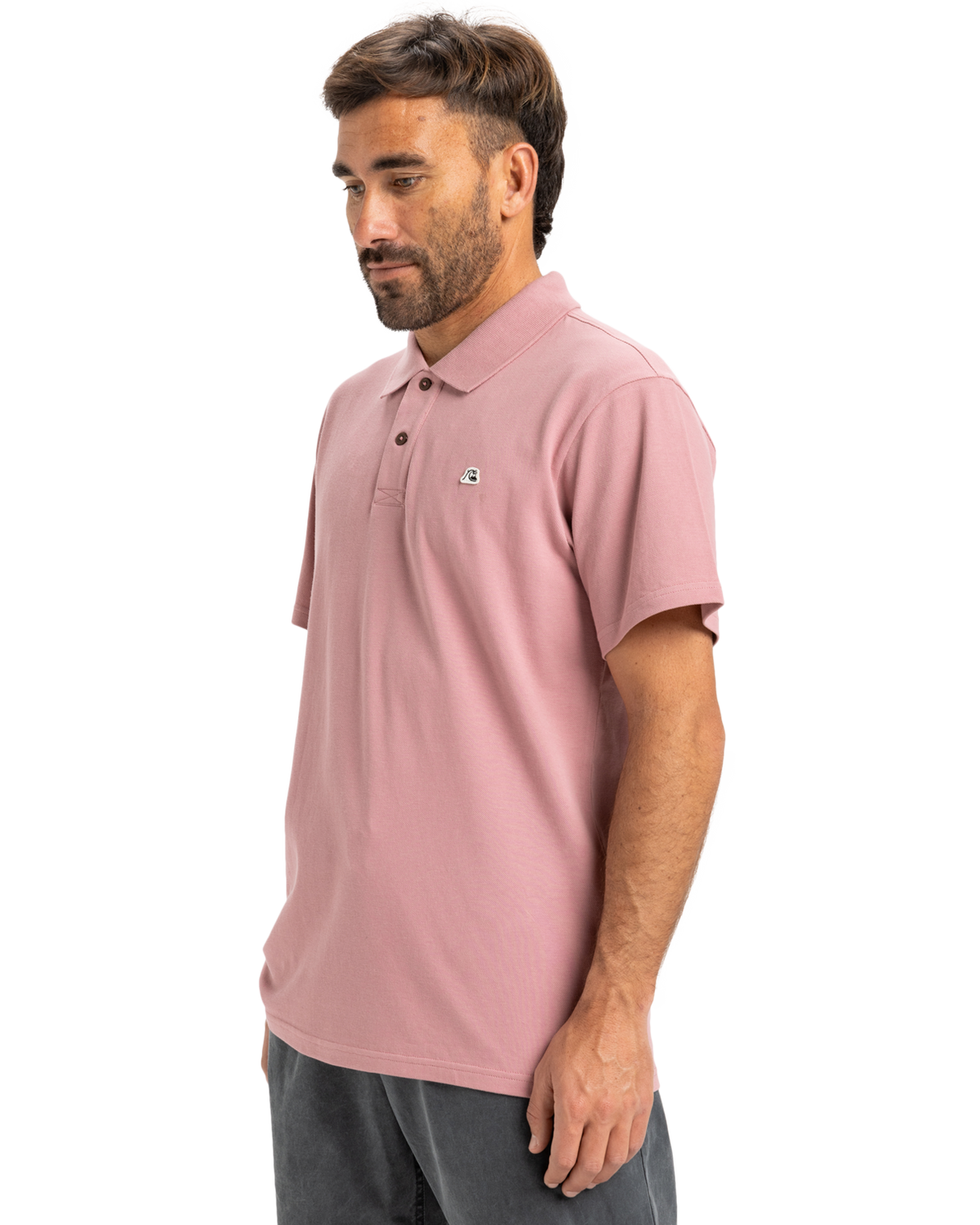 The Quiksilver Mens DNA Polo Shirt in Lilac