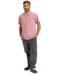 The Quiksilver Mens DNA Polo Shirt in Lilac