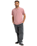 The Quiksilver Mens DNA Polo Shirt in Lilac