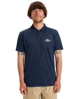 The Quiksilver Mens Stretch Polo Shirt in Dark Navy