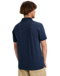 The Quiksilver Mens Stretch Polo Shirt in Dark Navy