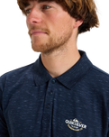 The Quiksilver Mens Stretch Polo Shirt in Dark Navy