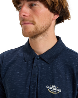 The Quiksilver Mens Stretch Polo Shirt in Dark Navy