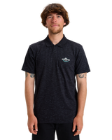 The Quiksilver Mens Stretch Polo Shirt in Black