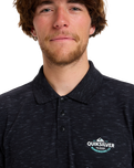 The Quiksilver Mens Stretch Polo Shirt in Black