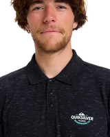 The Quiksilver Mens Stretch Polo Shirt in Black