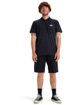 The Quiksilver Mens Stretch Polo Shirt in Black