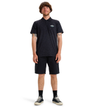 The Quiksilver Mens Stretch Polo Shirt in Black