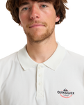 The Quiksilver Mens Stretch Polo Shirt in Snow White