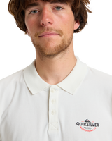 The Quiksilver Mens Stretch Polo Shirt in Snow White