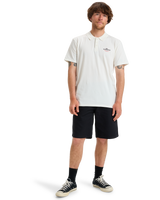 The Quiksilver Mens Stretch Polo Shirt in Snow White