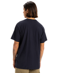 The Quiksilver Mens Slub Roundneck T-Shirt in Dark Navy