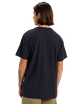 The Quiksilver Mens Slub Roundneck T-Shirt in Dark Navy