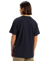 The Quiksilver Mens Slub Roundneck T-Shirt in Dark Navy
