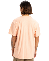 The Quiksilver Mens Slub Roundneck T-Shirt in Peach Parfait