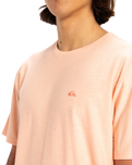 The Quiksilver Mens Slub Roundneck T-Shirt in Peach Parfait