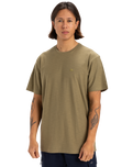 The Quiksilver Mens Slub Roundneck T-Shirt in Aloe