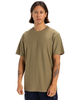 The Quiksilver Mens Slub Roundneck T-Shirt in Aloe