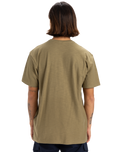 The Quiksilver Mens Slub Roundneck T-Shirt in Aloe